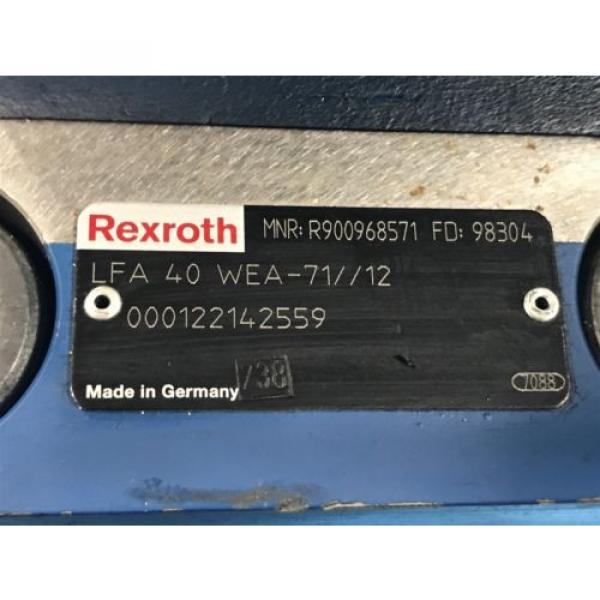 USED REXROTH LFA 40 WEA-71//12 HYDRAULIC VALVE 4WE6D6d/EW110N9K4/62 (O1) #4 image