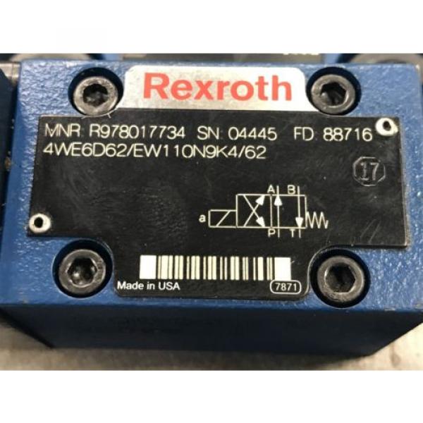 USED REXROTH LFA 40 WEA-71//12 HYDRAULIC VALVE 4WE6D6d/EW110N9K4/62 (O1) #6 image