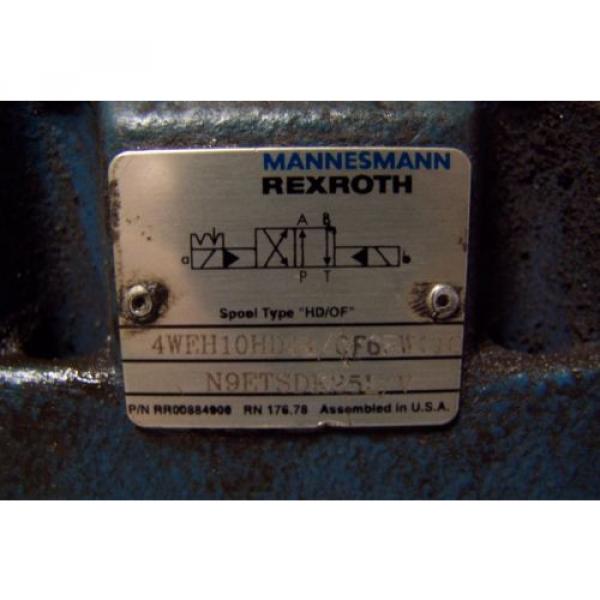 NEW MANNESMANN REXROTH 4WEH10D44/OF6EW110 HYDRAULIC DIRECTIONAL VALVE 120 VAC #4 image