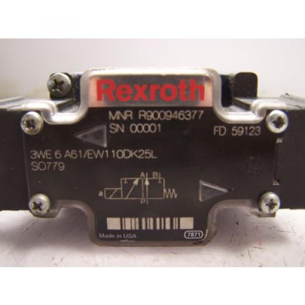NEW REXROTH 3WE6A6/EW11ODK25L HYDRAULIC DIRECTIONAL VALVE #4 image