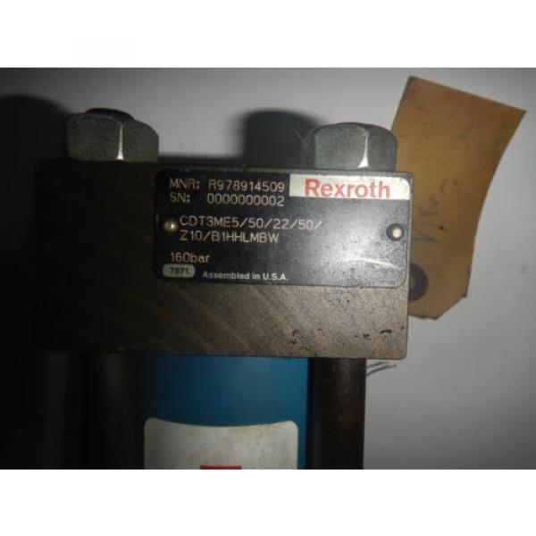 Rexroth 2&#034; x2&#034; CDT3ME5/50/22/50/Z10/B1HHLMBW Hydraulic Cylinder #2 image