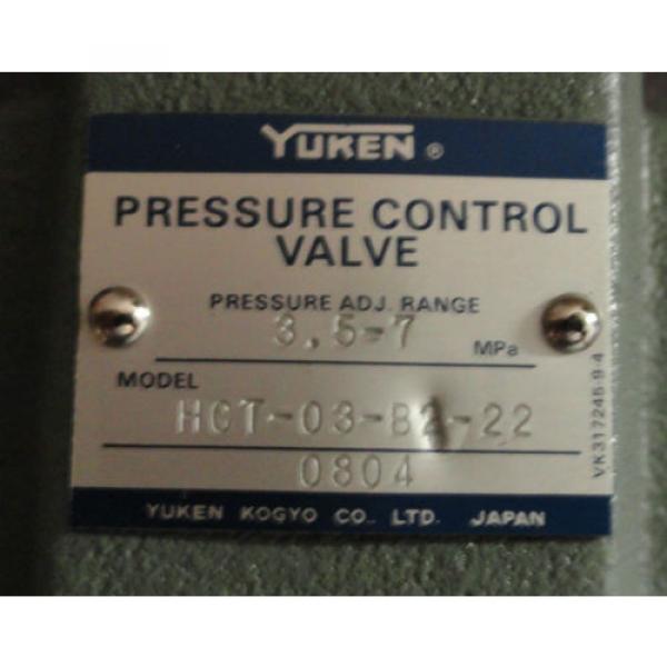 Yuken Pressure Control Valve HCT-03-B2-22 #3 image