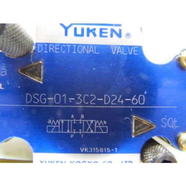 Yuken DSG-01-3C2-D24-60 Hydraulic directional solenoid valve double acting #9 image