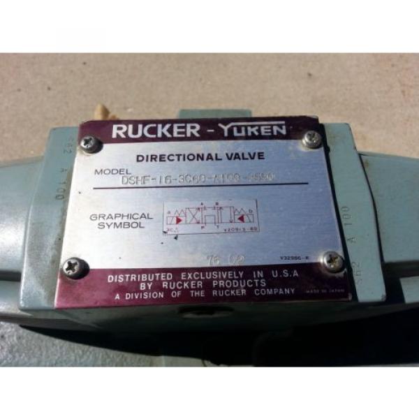 Yuken Rucker Directional Solenoid Pilot Directional Valve  #- DSHF-16-3C60-A100 #3 image