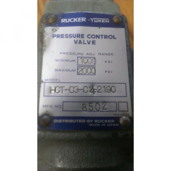 HCT-03-C4-2190, Yuken, Hydraulic Pressure Control Valve #2 image