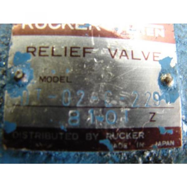 RUCKER YUKEN DT-02-c-229 remote relief  VALVE #3 image