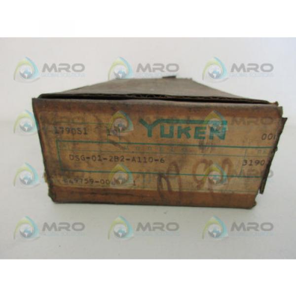 YUKEN DSG-01-2B2-A110-6 DIRECTIONAL VALVE *NEW IN BOX* #1 image