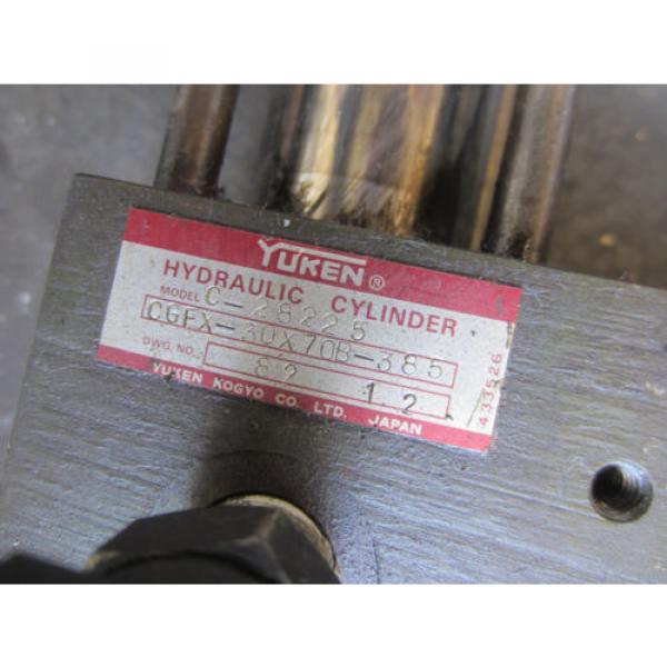 YUKEN HYDRAULIC CYLINDER C-28225 CGFX-30X70B-385 MAKINO MC40 CNC HORIZONTAL MILL #4 image