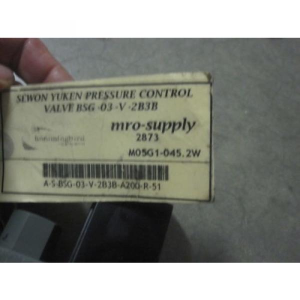 Sewon Yuken Pressure Control Valve  bsg-03-v-2b3b a-s-bsg-03-v-2b3b-a200-r-51 #5 image