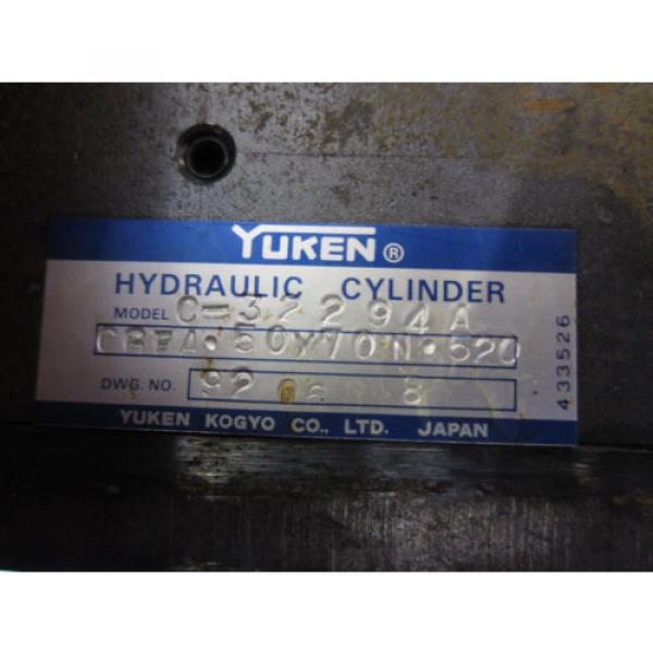 YUKEN C-32294A HYDRAULIC CYLINDER C32294A OKUMA MC4VAE CNC VERTICAL MILL #4 image