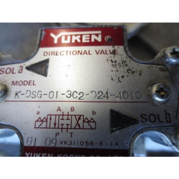 OERLIKON KN3 CNC MILL YUKEN DIRECTIONAL SOLENOID K-DSG-01-3C2-D24-4010 VALVE #2 image