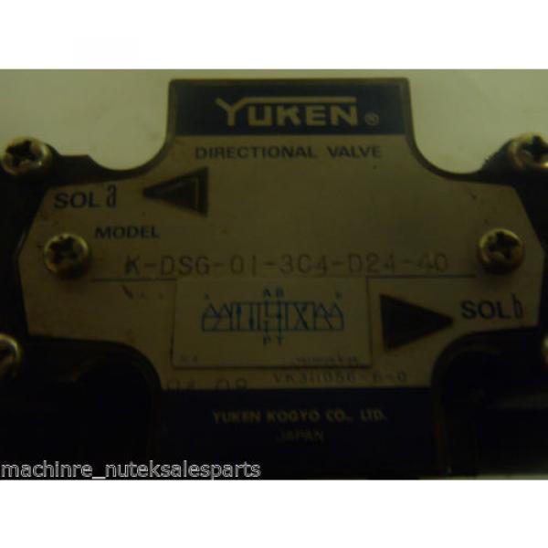YUKEN K-DSG-01-3C4-D24-40 DIRECTIONAL VALVE HYDRAULIC OIL #4 image