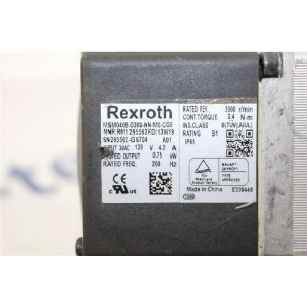 Rexroth MSM040B-0300-NN-M0-CG0 Servo motor MSM040B0300NNM0CG0 #3 image