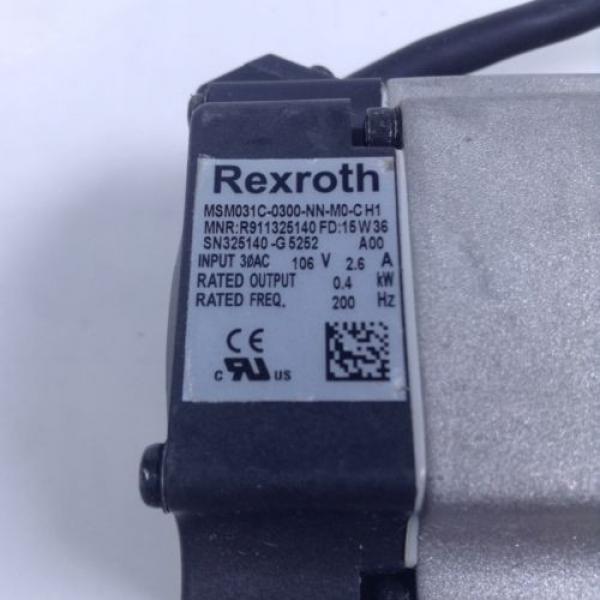 Rexroth MSM031C-0300-NN-M0-CH1 Servo Motor R911325140 MSM031 UMP #4 image