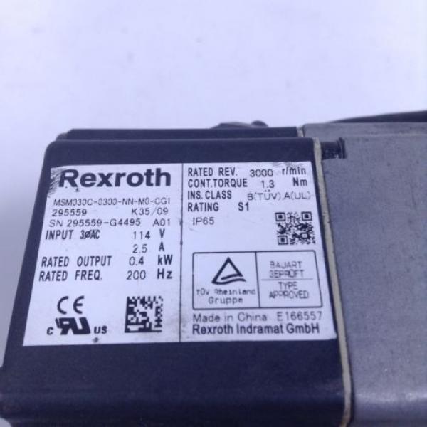 Rexroth MSM030C-0300-NN-M0-CG1 Servo Motor R911295559 MSM030 UMP #3 image