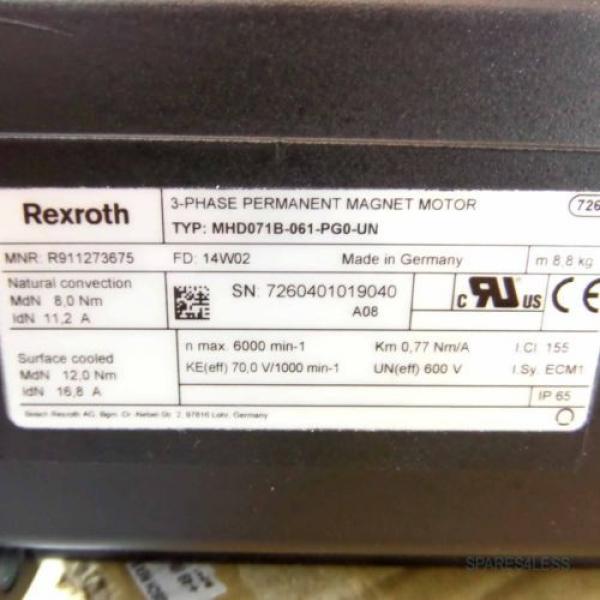 Rexroth Servomotor MHD071B-061-PG0-UN R911273675 OVP #2 image