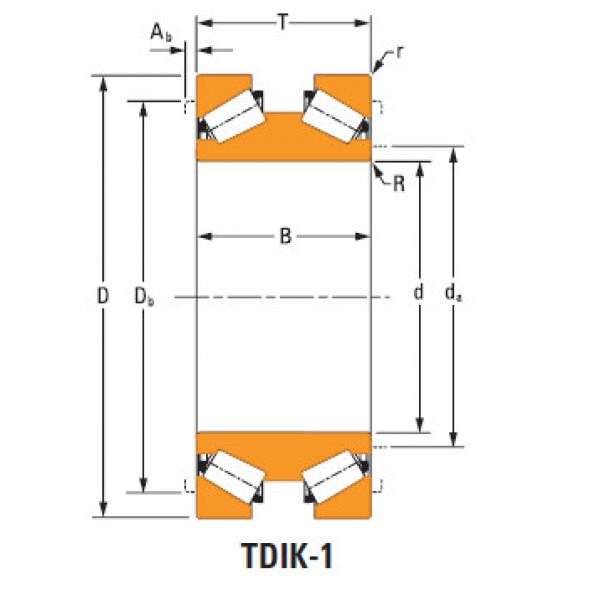  J607073dw J607141 TDIK Thrust Tapered Roller Bearings #1 image