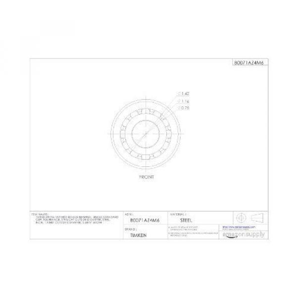  09196 Tapered Roller Bearing Single Cup Standard Tolerance Straight #2 image