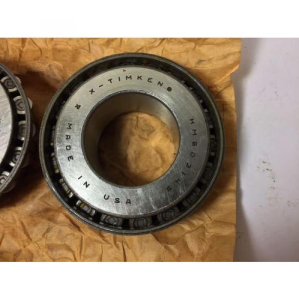 Pair (2) of  TAPERED ROLLER BEARINGS Part # HM803145 New/Old Stock #2 image