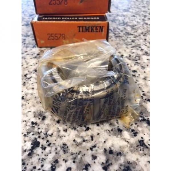 set of 2.  25578 TAPERED ROLLER BEARING SINGLE CONE. FREE SHIPPING #3 image