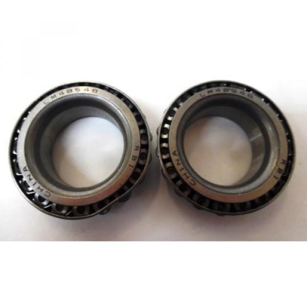 RBI ROLLER BEARING LM48548 SINGLE ROW TAPERED 1.3125&#034; ID 2.71&#034; OD LOT OF 2 #3 image