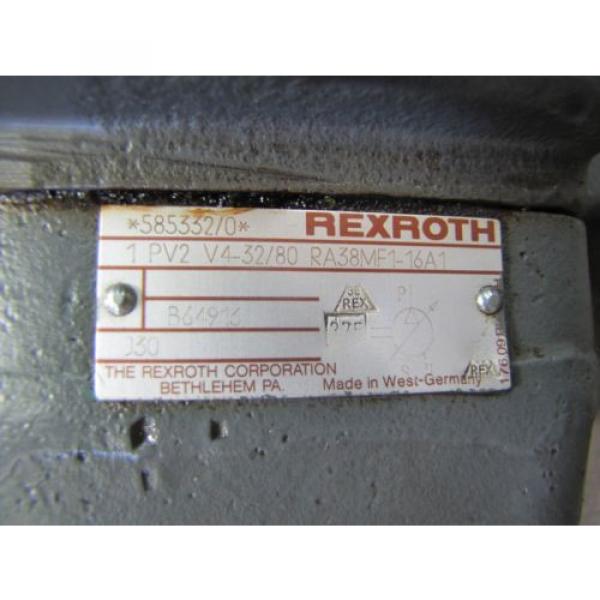 REXROTH 1PV2V4-32/80 RA38MF1-16A1 ROTARY VARIABLE VANE HYDRAULIC PUMP #2 image