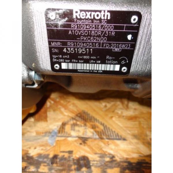 Rexroth Close Coupled Pump/Motor Variable Volume; R978837583; R910940516 #2 image