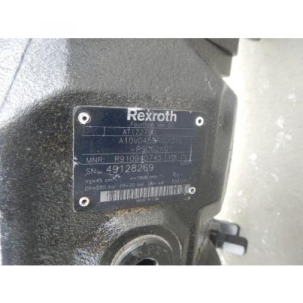 REXROTH R910940745 A10VO45DRG/31L-PSC62K01 HYDRAULIC DRIVE PUMP #3 image