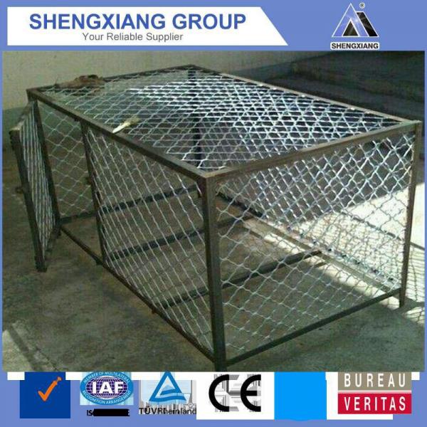 stainless steel dog cage with wheels for sale cheap #5 image