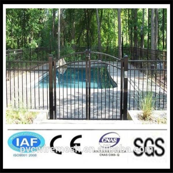 Round tube swimmg pool fence metal gates(ISO certificasion) #3 image