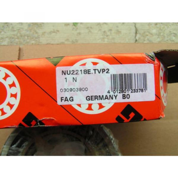 FAG #NU2218E.TVP2 Heavy Duty Roller Bearing NEW!!! Free Shipping #3 image