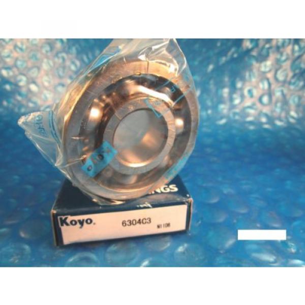 KOYO 6304 C3 Single Row Deep Groove Radial Bearing (Timken 304K, SKF, NSK, FAG) #1 image