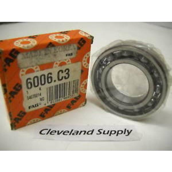FAG 6006.C3 RADIAL DEEP GROOVE BALL BEARING NEW IN BOX #1 image