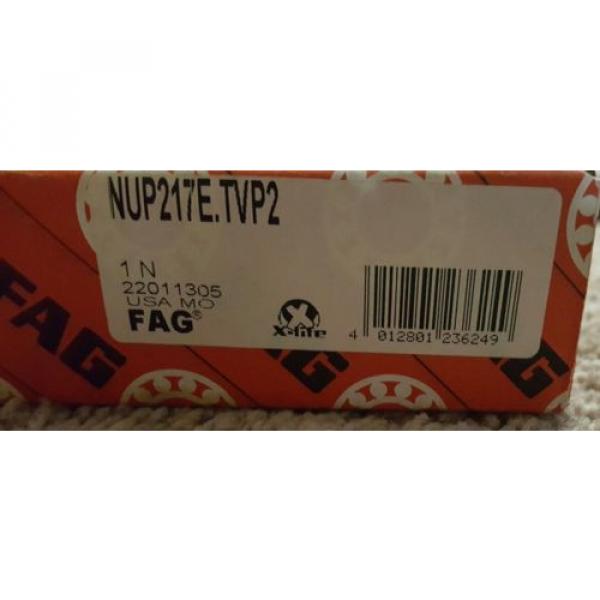 Fag NUP217E-TVP2 Cylindrical Roller Bearing ,New in Box,FREE SHIPPING!! #2 image