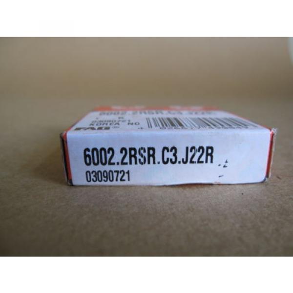 FAG 6002-2RS-C3 J22R Single Row Ball Bearing Double Sealed #3 image