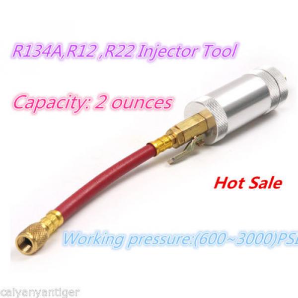 R134a R12 R22 Car Liquid Filling Oil Cylinder Injector Filler Tube 600-3000PSI #1 image