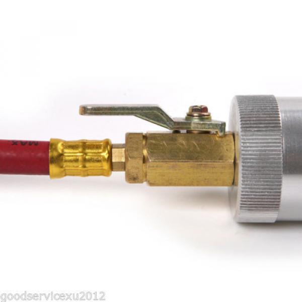 Aluminum&amp;Plastic R134a R12 R22 Car Liquid Oil Cylinder injector Filler Tube Tool #5 image