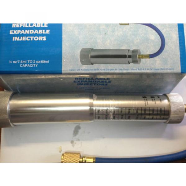 AIR CON &amp; REFRIGERATION OIL INJECTOR R134A, R404, R22, R410 1/4F 60ML CAPACITY #1 image