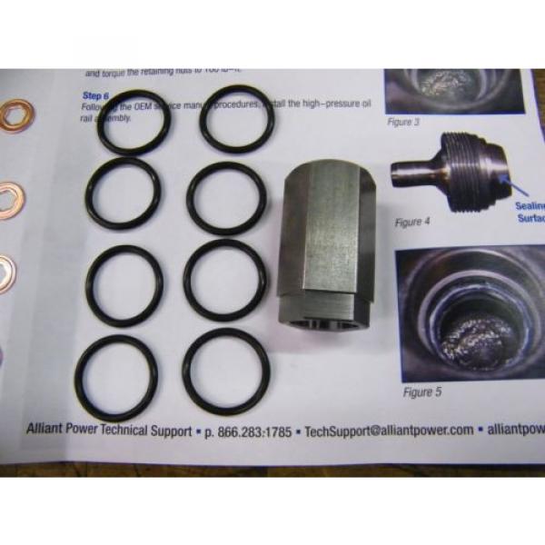 Ford 6.0L Powerstroke Oil Rail Leak Repair Kit,Tool,O-rings,+ Injector Seal Kits #2 image