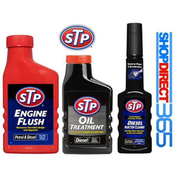 STP 3 PACK ENGINE FLUSH + DIESEL OIL TREATMENT + INJECTOR CLEANER FUEL ADDITIVE #1 image