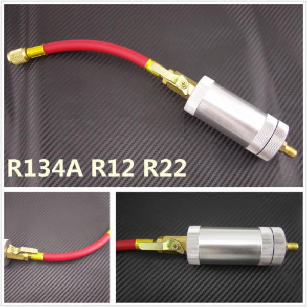 Auto A/C Oil&amp;Dye Liquid Filling Cylinder Injector Filler Tube Tool R134a R12 R22 #1 image