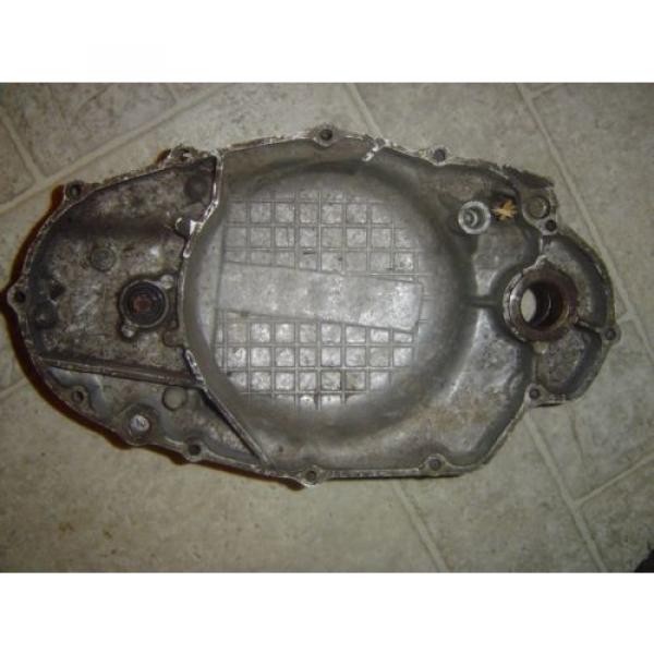 1974 YAMAHA DT250 CLUTCH COVER WITH OIL INJECTOR PUMP #2 image