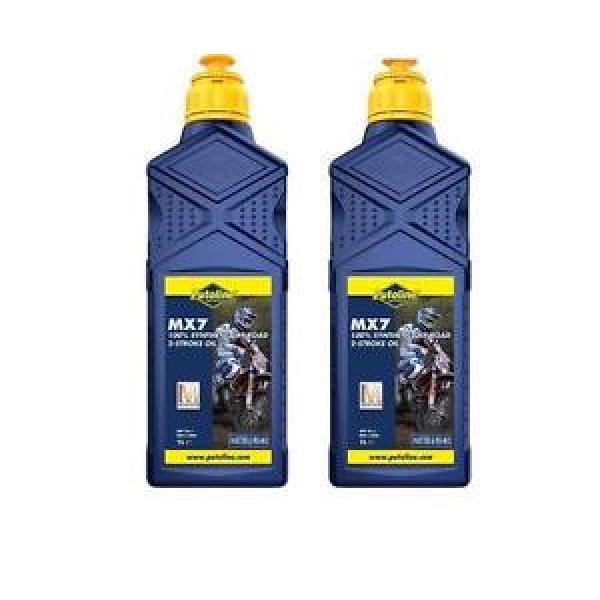 2 X 1LITRE PUTOLINE MX7 TWO STROKE OIL full synthetic  LITRE pre mix &amp; injector #1 image
