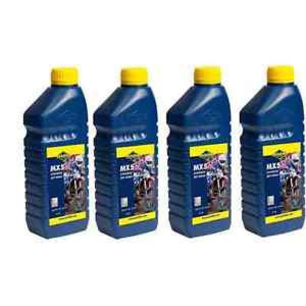 4 X 1 LITRE PUTOLINE MX5 TWO STROKE OIL synthetic  LITRE pre mix &amp; injector #1 image