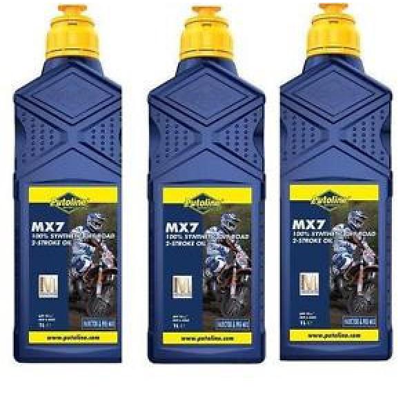 3 X  1 LITRE PUTOLINE MX7 TWO STROKE OIL full synthetic pre mix &amp; injector #1 image