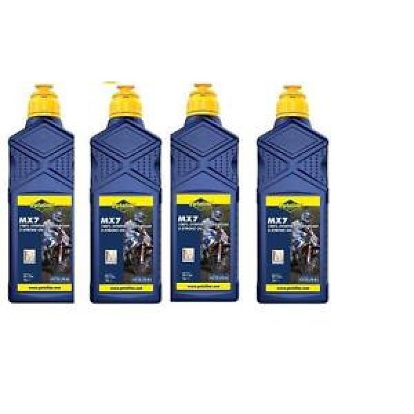 4 X 1LITRE PUTOLINE MX7 TWO STROKE OIL full synthetic  LITRE pre mix &amp; injector #1 image