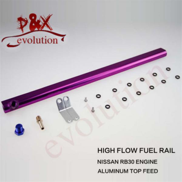 for Nissan RB30DET RB30 Turbo Charger Motor Fuel Injector Injecter Oil Rail pl #1 image