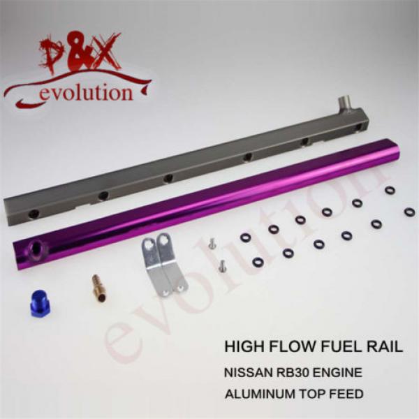 for Nissan RB30DET RB30 Turbo Charger Motor Fuel Injector Injecter Oil Rail pl #2 image