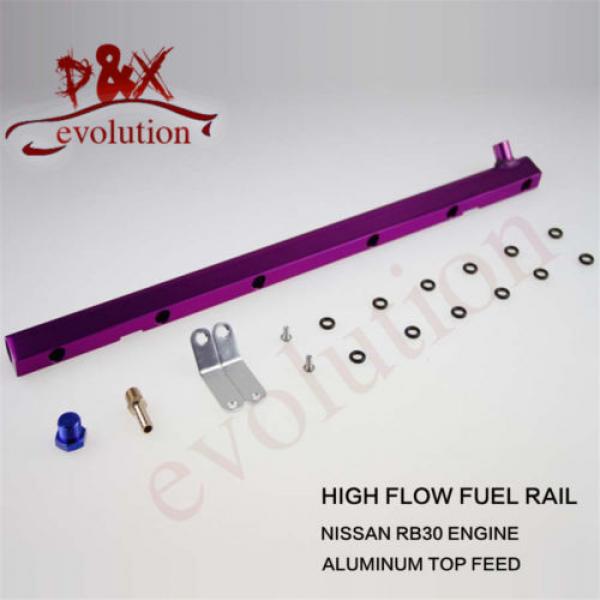 for Nissan RB30DET RB30 Turbo Charger Motor Fuel Injector Injecter Oil Rail pl #3 image