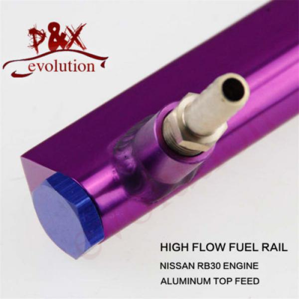 for Nissan RB30DET RB30 Turbo Charger Motor Fuel Injector Injecter Oil Rail pl #4 image
